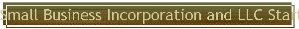 Small Business Incorporation and LLC Startup and Record Keeping Services.